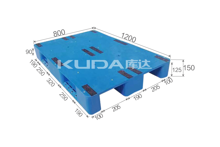 1208G平板川字（置鋼管）塑料托盤
