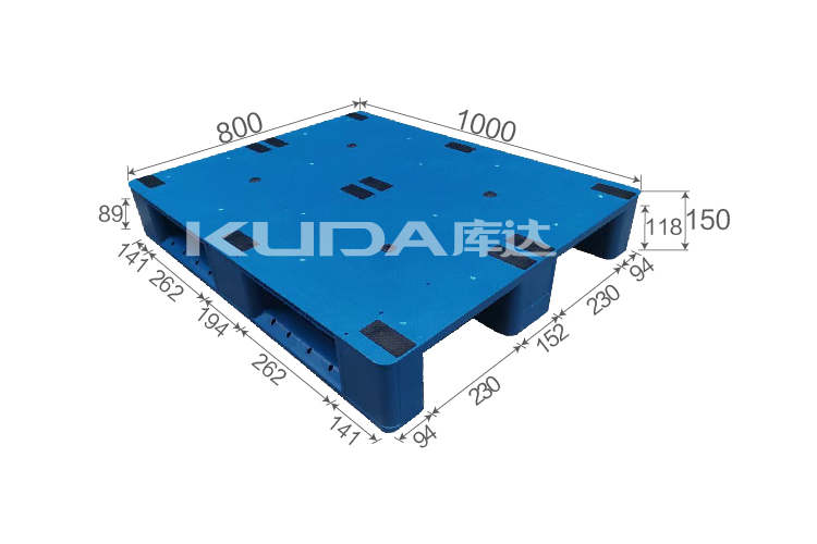 1008B平板川字（置鋼管）塑料托盤